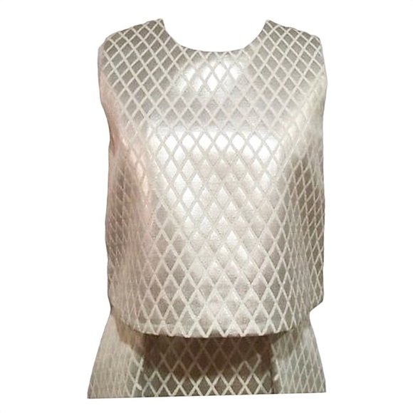 Erin Fetherston Birdie Silver Ivory Dress - Picture 3 of 6